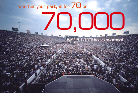 concert for 70,000 fans